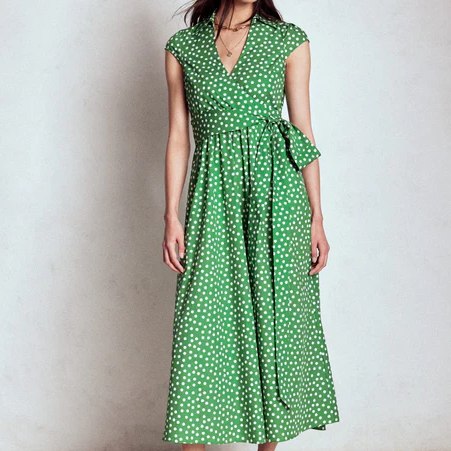 Boden Julia Cotton Wrap Dress