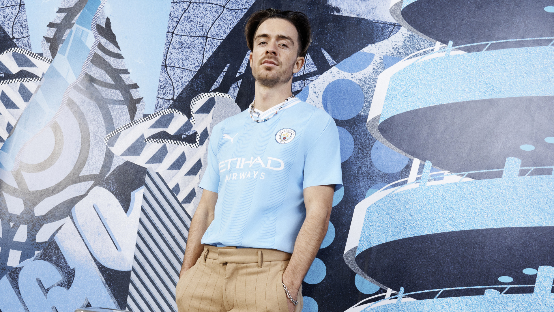 New Manchester City home shirt for the 23/24 season