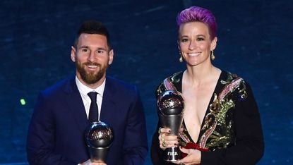 Lionel Messi and Megan Rapinoe won the top honours at the 2019 Best Fifa Football Awards