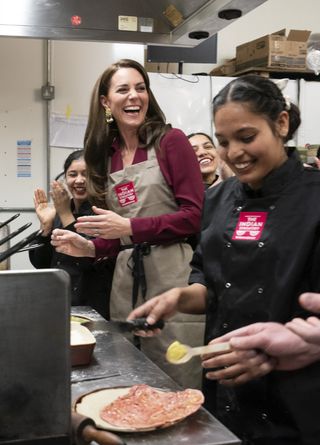 Kate Middleton cooking Indian food