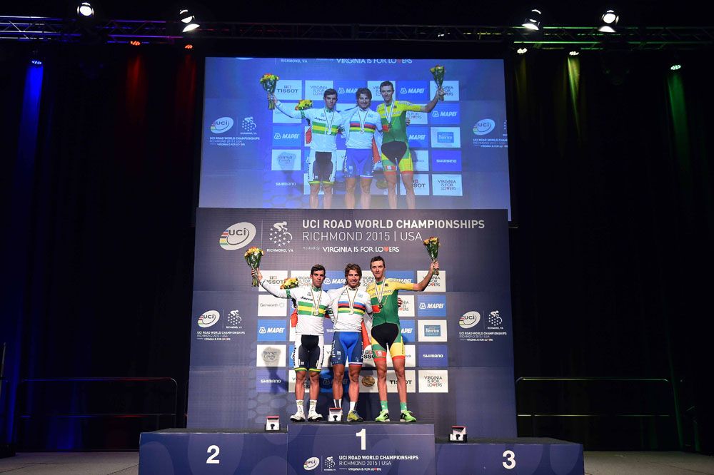 Men's road race podium completes the week of racing in Richmond