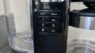 buttons on coffee machine