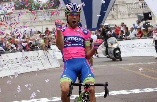 Diego Ulissi (Lampre-Merida) was first to the top of Superga to claim the 2013 Milano-Torino.