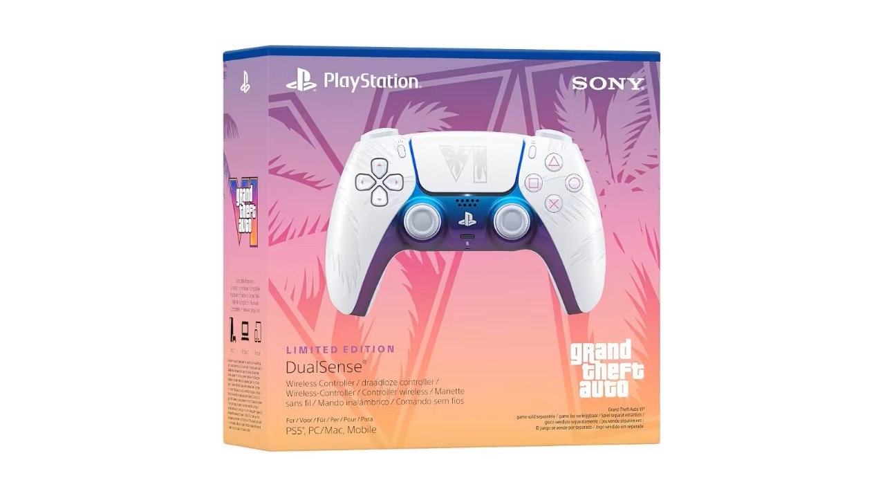 White GTA 6 DualSense packaging