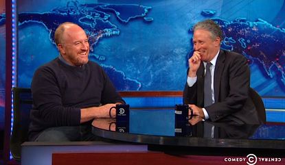 Jon Stewart and Louis C.K. have a comedy lovefest