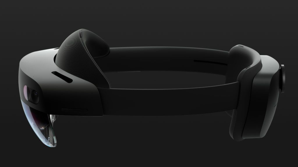 The HoloLens 2 device 