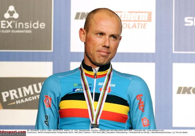 Sven Nys (Belgium) on the podium