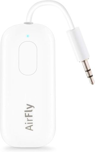 Twelve South Airfly Pro Bluetooth Wireless Audio Transmitter/ Receiver for Up to 2 Airpods /wireless Headphones; Use With Any 3.5 Mm Jack on Airplanes, Gym Equipment, Tvs, Ipad/tablets and Auto