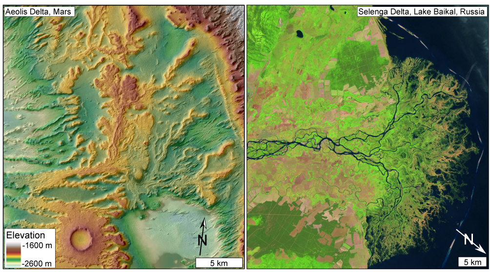 River Deltas on Mars and Earth