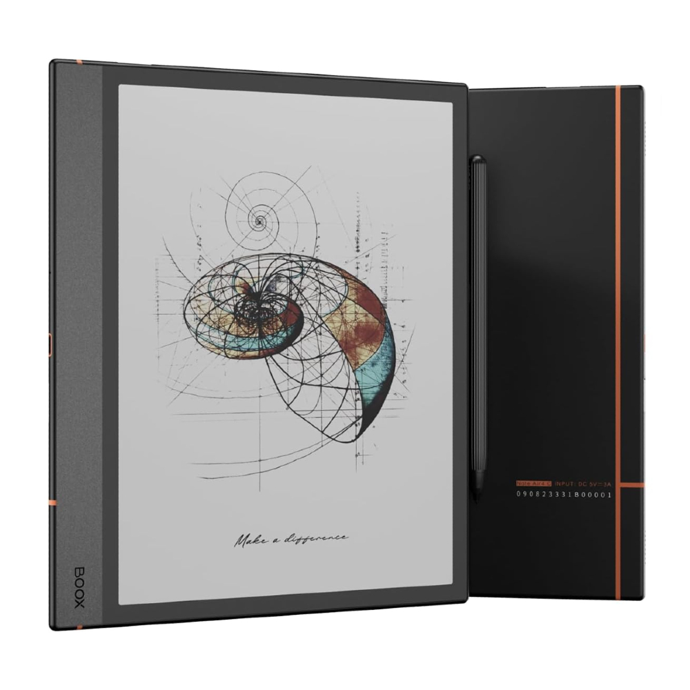 Render of the BOOX Note Air4 C E-Ink tablet.