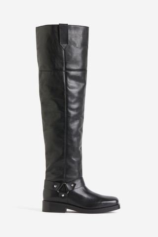 Over-The-Knee Leather Boots