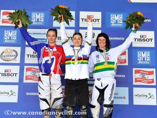 Junior Women's podium: Tahnee Seagrave, Holly Feniak, Danielle Beecroft