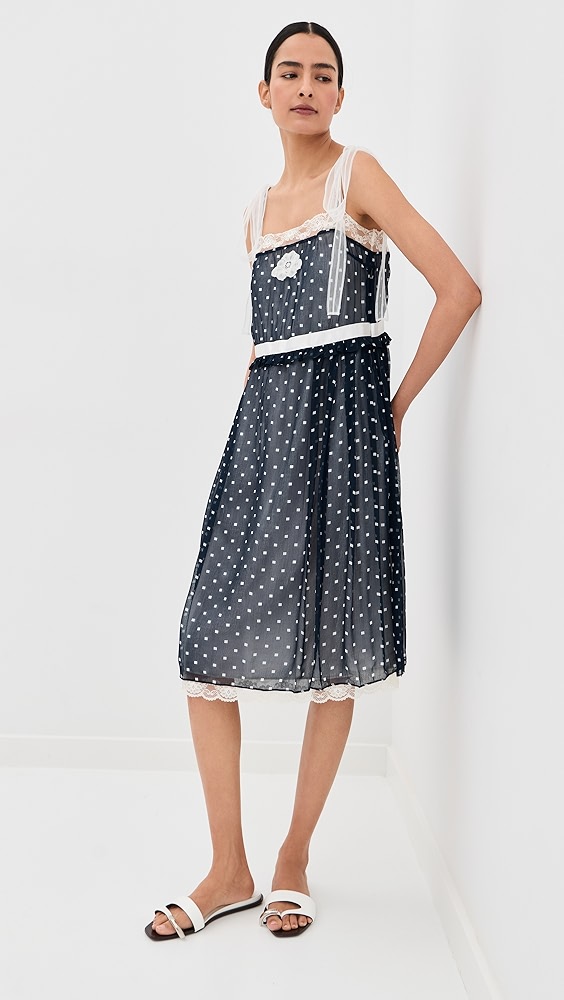 Marc Jacobs Ribbon Strap Chiffon Dress