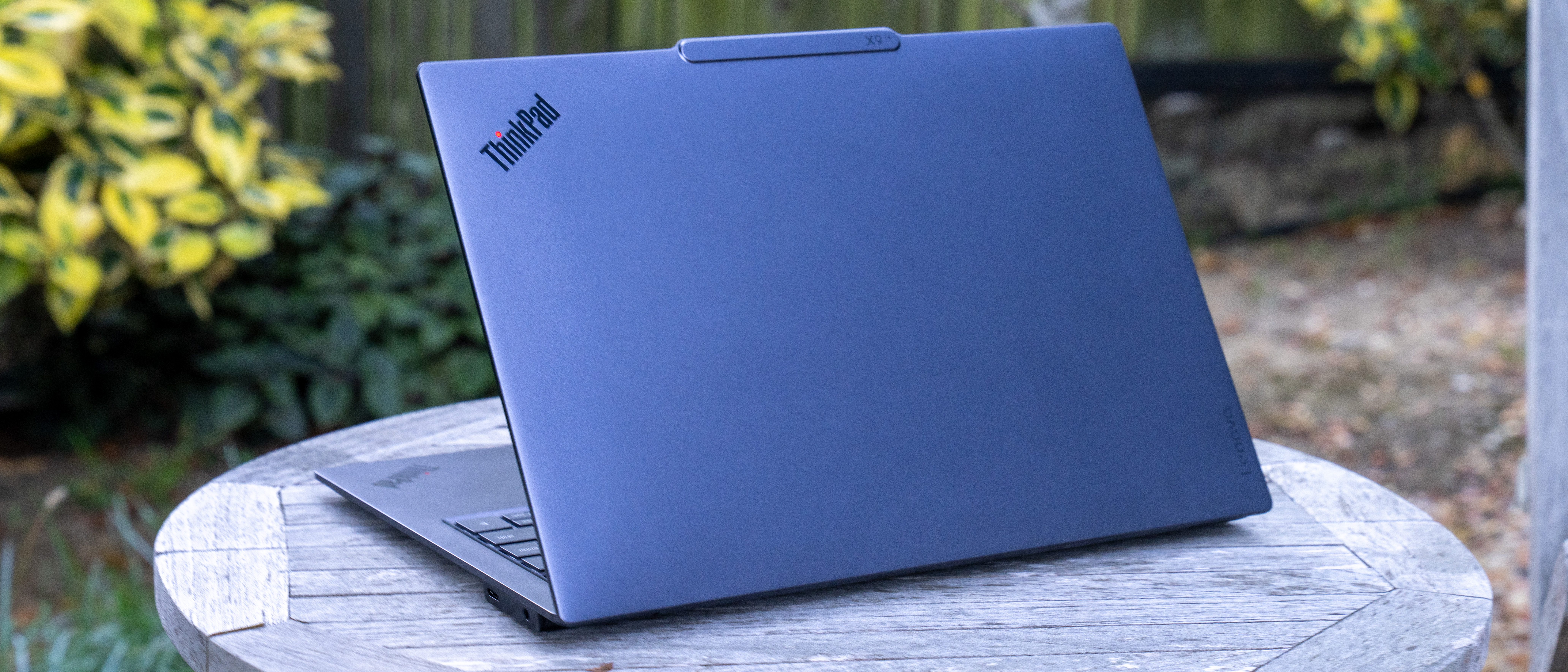 Lenovo ThinkPad X9 14 Aura Edition review unit on a desk