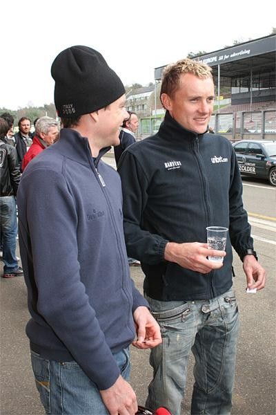 Cooke and Cadel Evans catch up