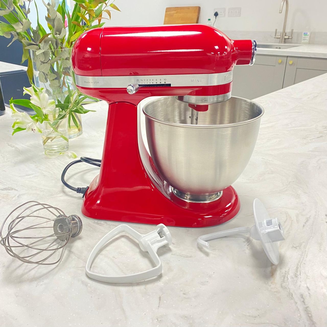 testing stand mixers in the test kitchen