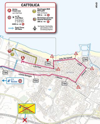 Giro d'Italia 2021 stage 5 finish map