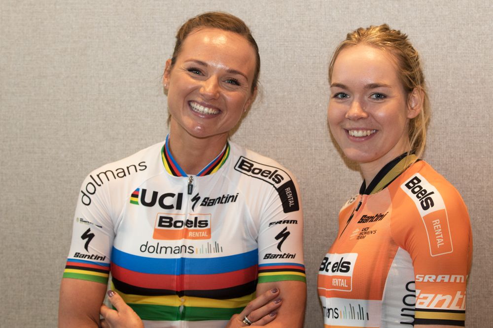 World champion Chantal Blaak with Olympic Champion Anna van der Breggen