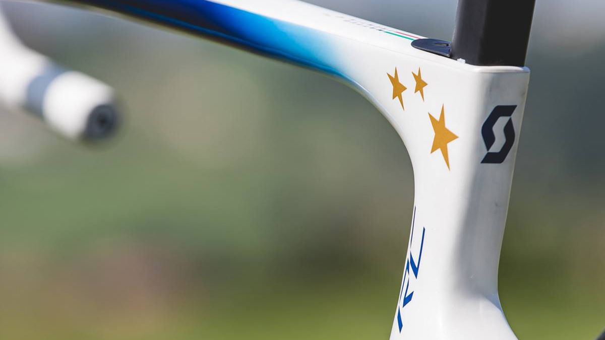 Gold stars feature on both sides of the seat cluster