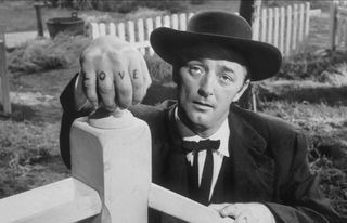 Robert Mitchum in the night of the hunter