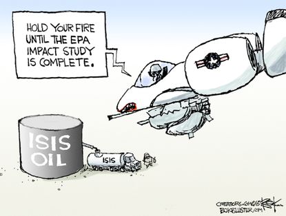 Editorial cartoon World ISIS War Climate Change