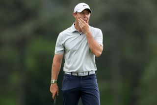 Rory McIlroy during his tough second day out at the Masters