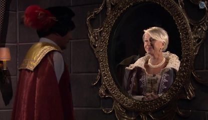 Helen Mirren gets saucy, in Elizabethan costume, on Fallon's Tonight Show