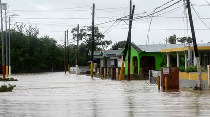 picture of flooding in Puerto Rico from Hurricane Fiona