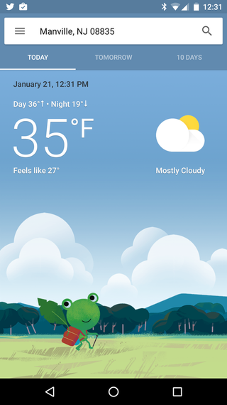 Google Weather Main