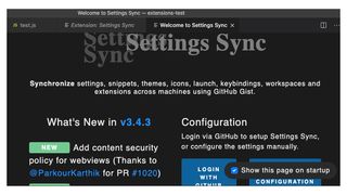 Settings Sync