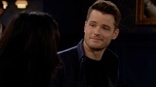 Michael Mealor as Kyle Abbott smiling in The Young and the Restless