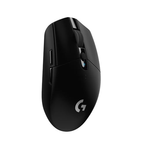 Logitech G305 Lightspeed Wireless Gaming Mouse, Hero Sensor, 12,000 Dpi, Lightweight, 6 Programmable Buttons, 250h Battery, On-Board Memory, Compatible With Pc, Mac - Black