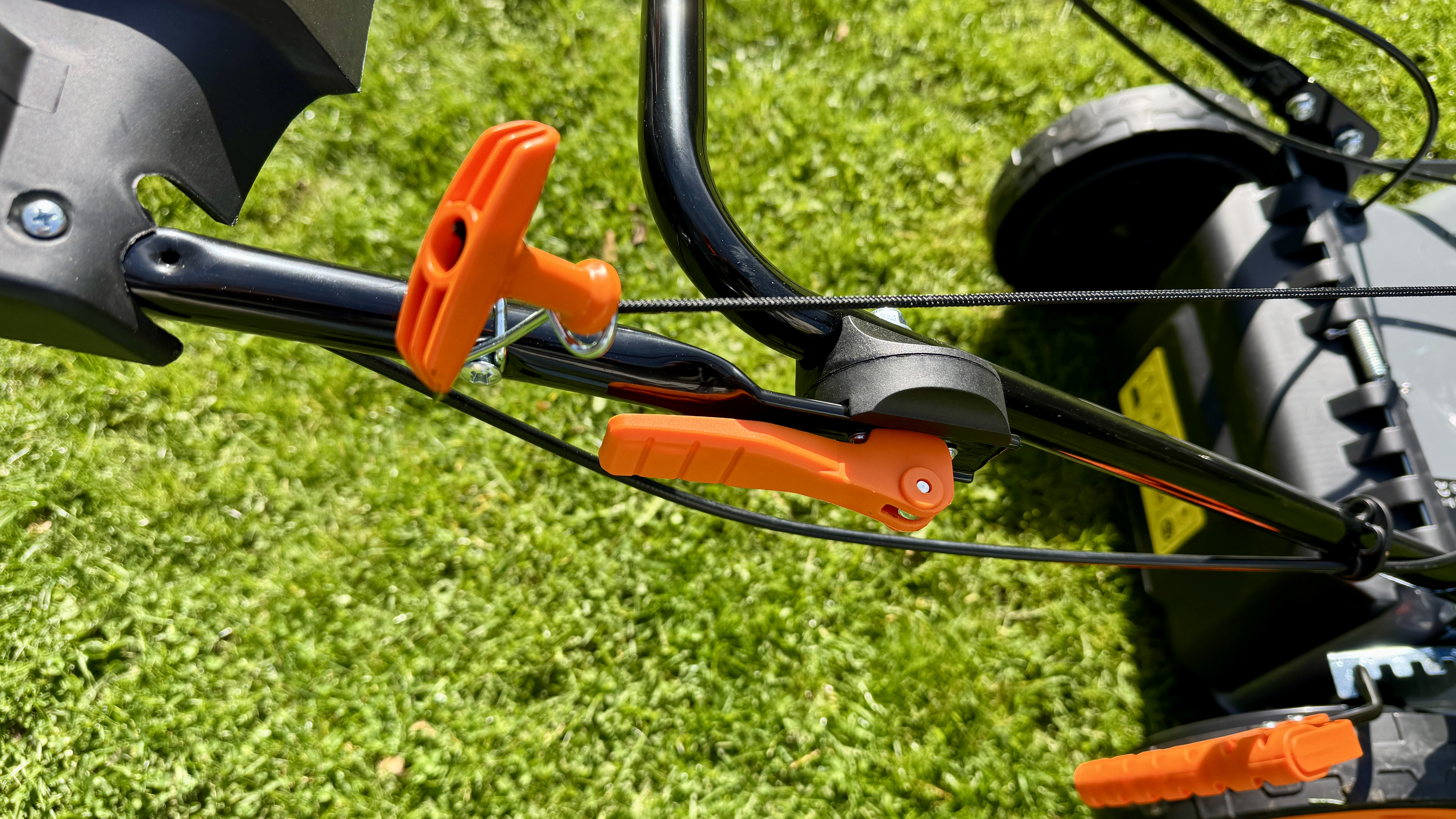 Vonhaus 171cc Petrol Lawn Mower being used on lawn