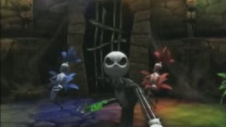 Nightmare Before Christmas: Oogies Revenge PS2 screenshot of Jack dancing