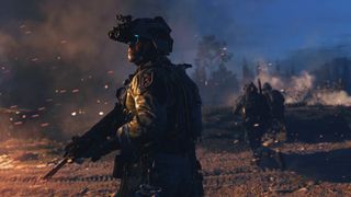 Modern Warfare 2 Twitch Drops - Soldados patrullando un campo