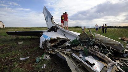 Plane crashed in Ukraine
