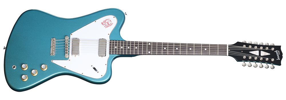 Gibson's Aqua Mist VOS 1965 Non-Reverse Firebird V 12-string Reissue