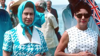 Queen Elizabeth II and Princess Margaret