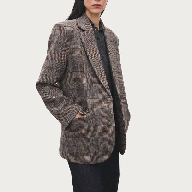 Image of checked blazer