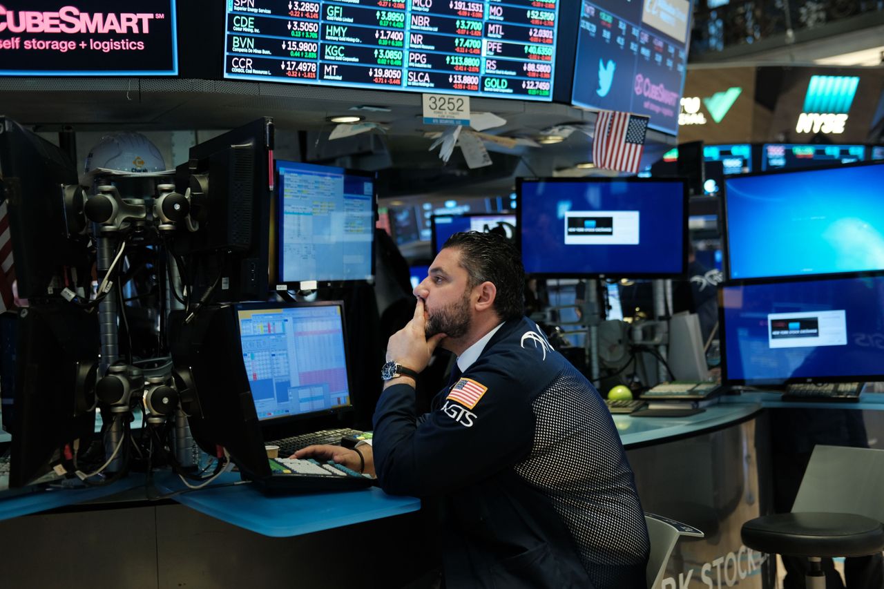 A trader on the NYSE 