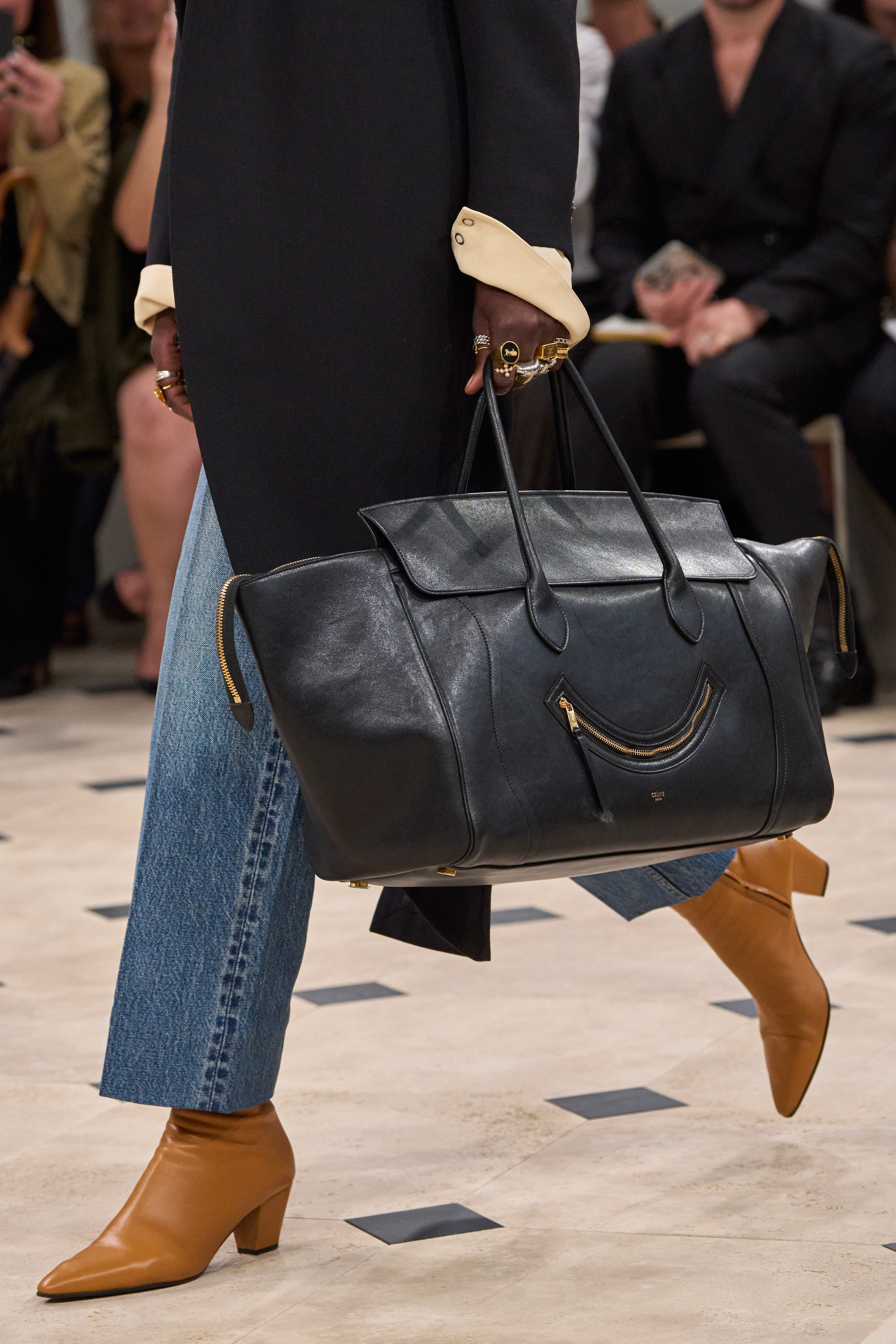 A campaign image of the new Celine Luggage.