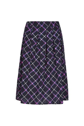 Pleated Checkered Midi-Skirt, Tu at Sainsbury's