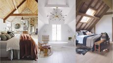Three images of attic conversions