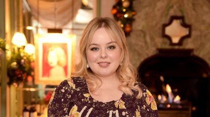 Nicola Coughlan attends a VIP Dinner to celebrate the launch of byTiMo Pre-Spring 2020 collection at Daphne's on November 13, 2019 in London, England