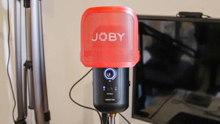Joby Wavo Pod microphone in studio