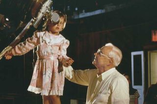 Frank Drake with a young observer at the Lick Observatory