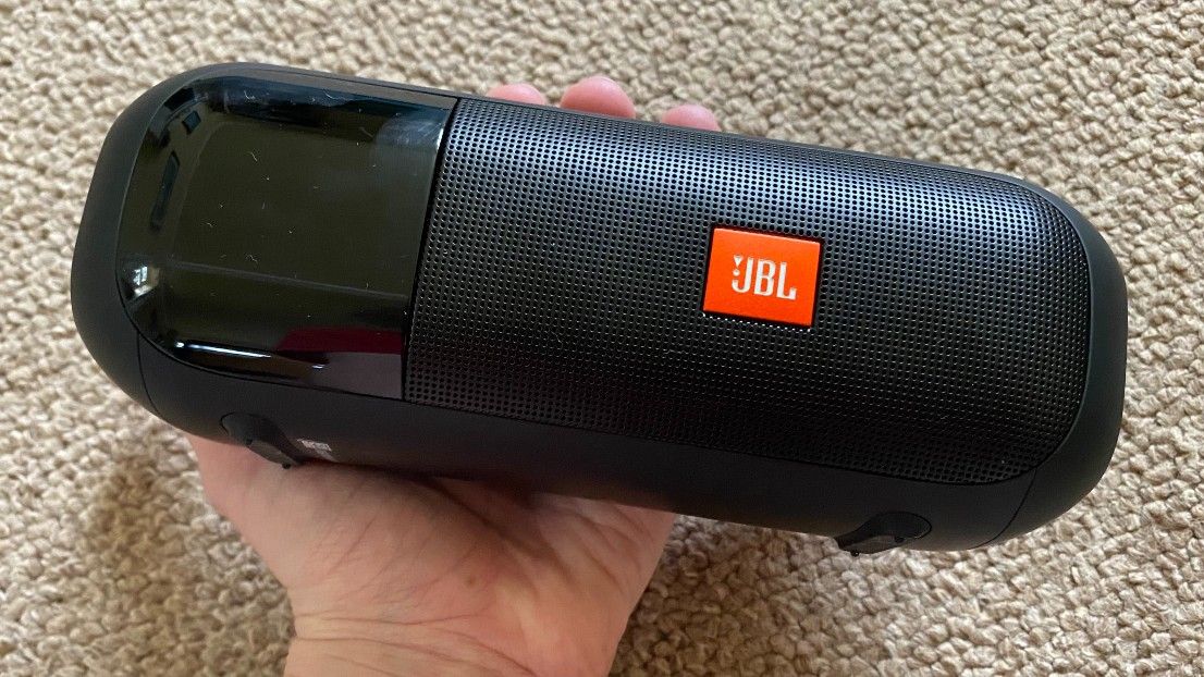 JBL Tuner 2 on brown background