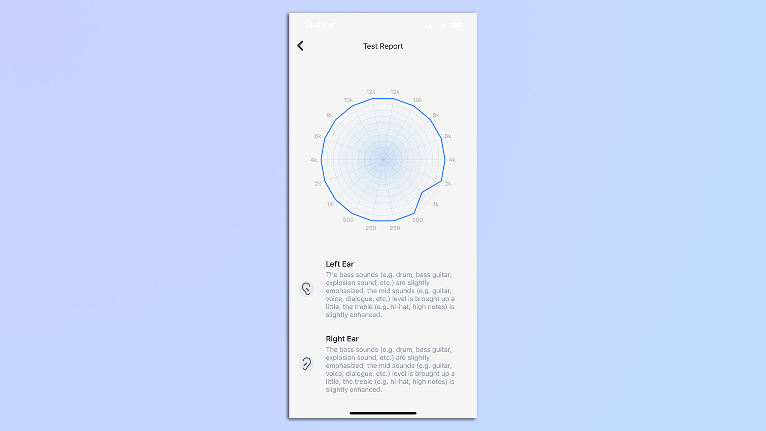 Screenshots from the AKG headphones app.
