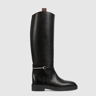 Gucci, Mid-Heel Boots With Logo