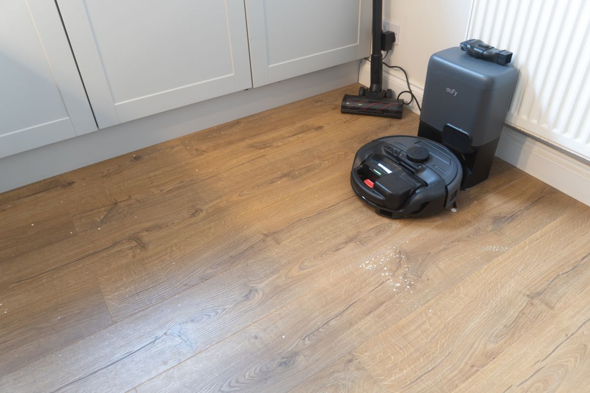 Results of oat test on hard floor in quiet mode